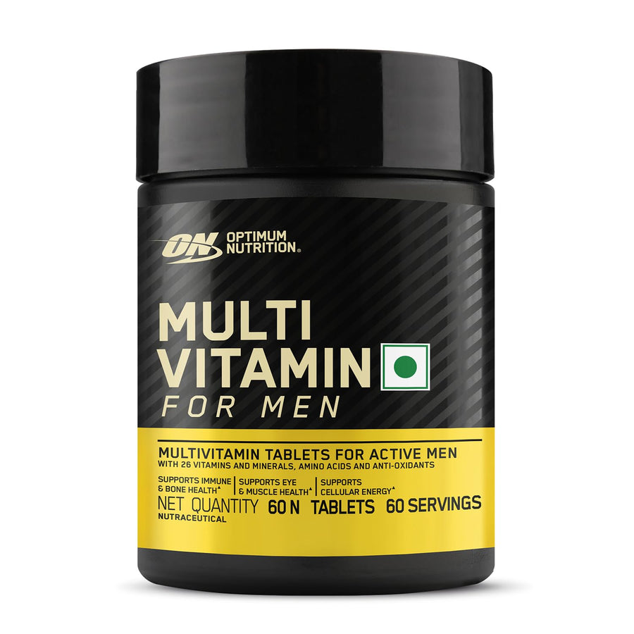 Optimum Nutrition (ON) Multivitamin for Men | 60 Tablets | Unflavoured | 26 Vitamins & Minerals