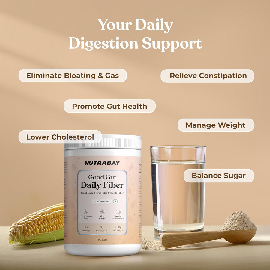 Nutrabay Good Gut Daily Fiber - Unflavoured - 200g