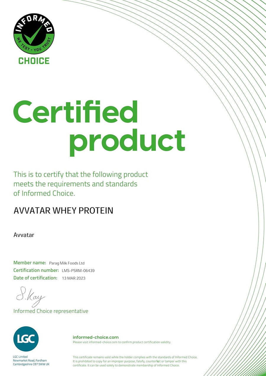 avvatar Whey Protein | 2Kg | Malai Kulfi | 28g Protein | 57 Servings | Isolate & Concentrate Blend
