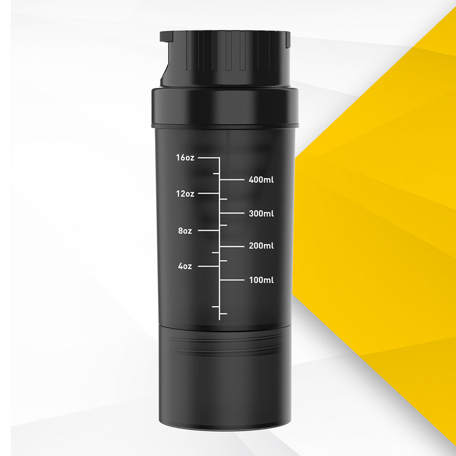 MuscleBlaze Tornado Shaker - storage compartment