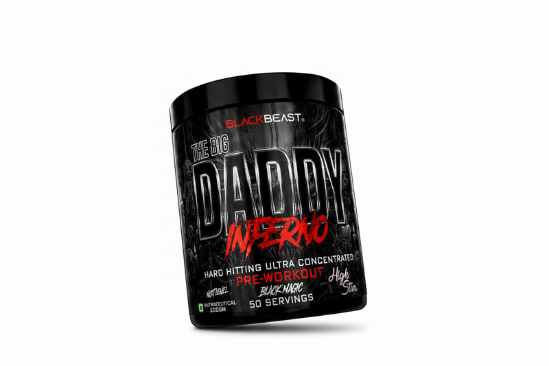 Black Beast The Big Daddy Inferno Pre-Workout | 300g (50 Servings) | Psychopath Punch | 4500mg Citrulline Malate