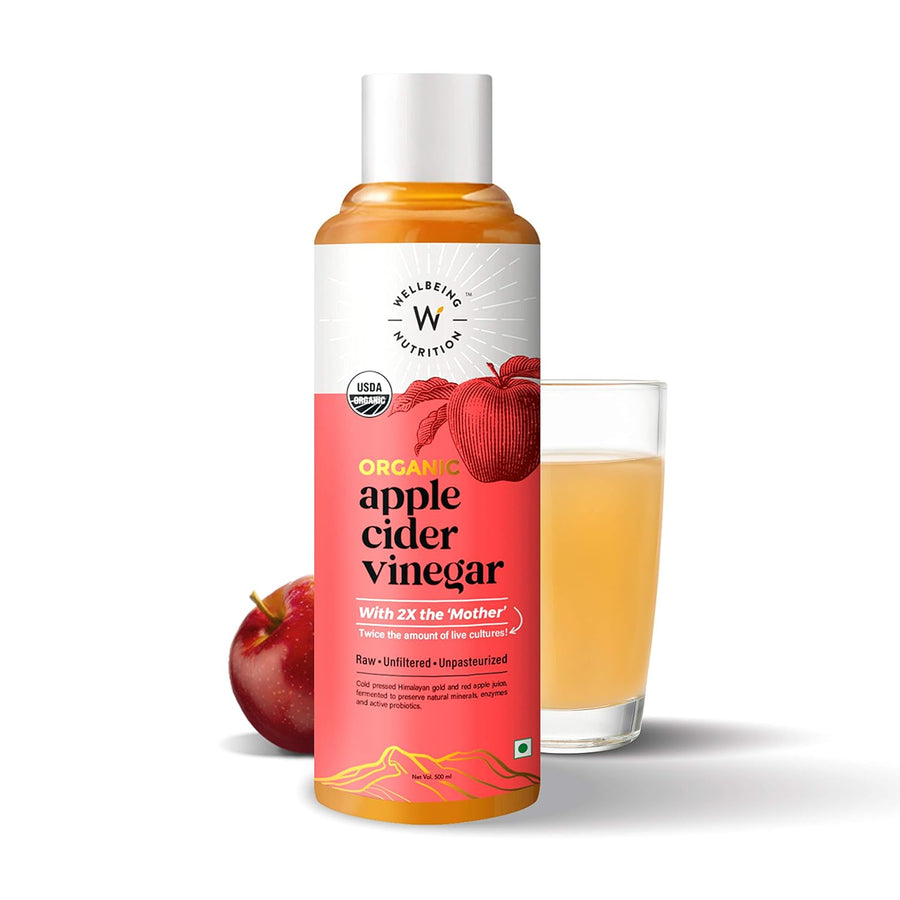 Wellbeing Nutrition Organic Himalayan Apple Cider Vinegar with Mother of Vinegar - 500ml