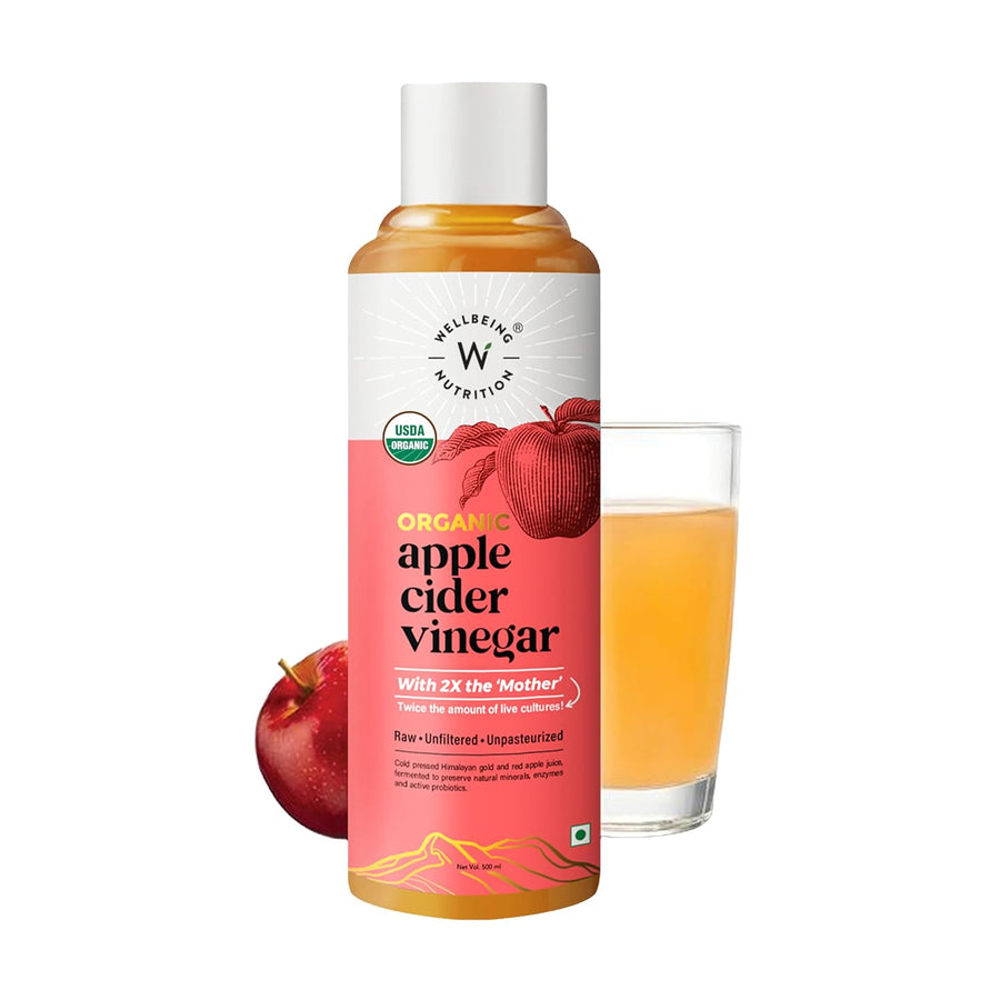 Wellbeing Nutrition Organic Himalayan Apple Cider Vinegar with Mother of Vinegar - 500ml