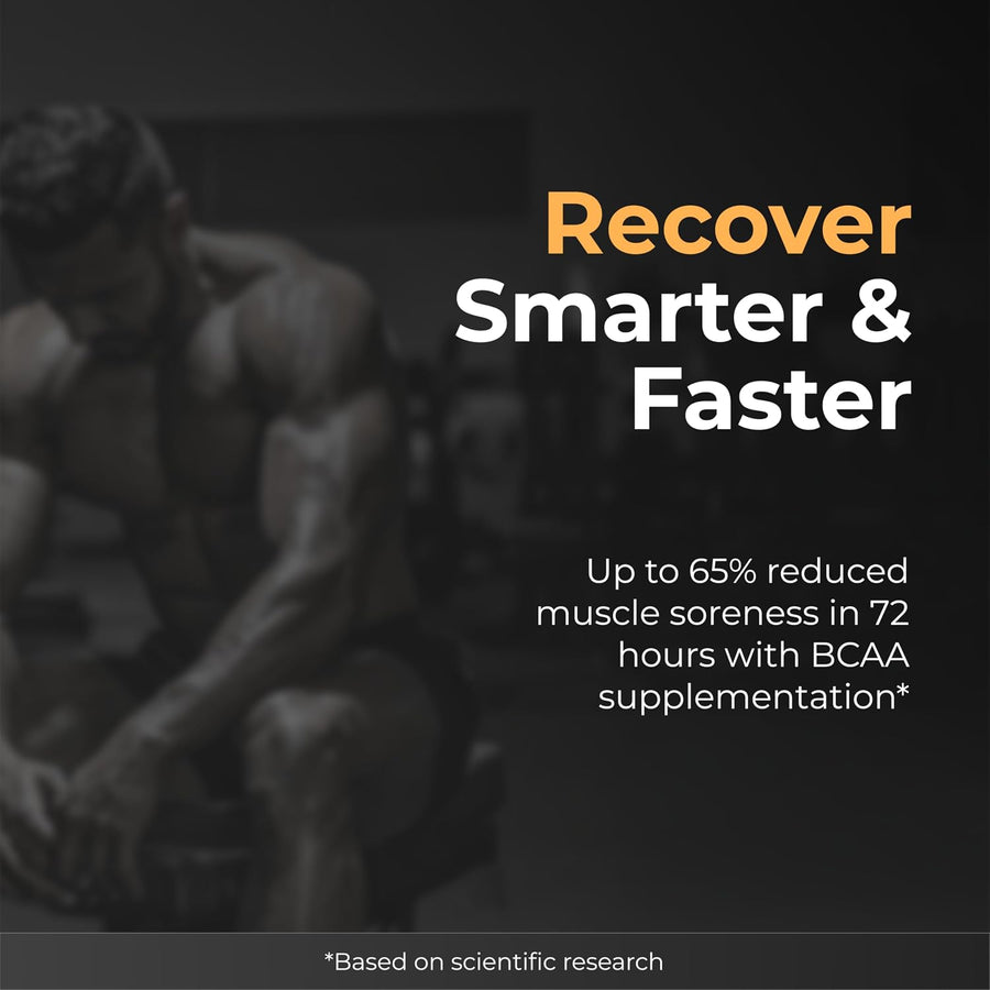 Nutrabay Gold BCAA 2:1:1 with Electrolytes | 250g (31 Servings)  Orange  5g BCAA