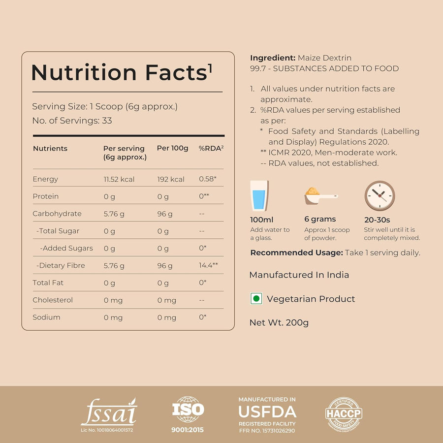 Nutrabay Good Gut Daily Fiber - Unflavoured - 200g