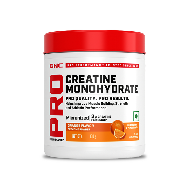 GNC Pro Performance Creatine Monohydrate – 100g, 27 Servings, Orange