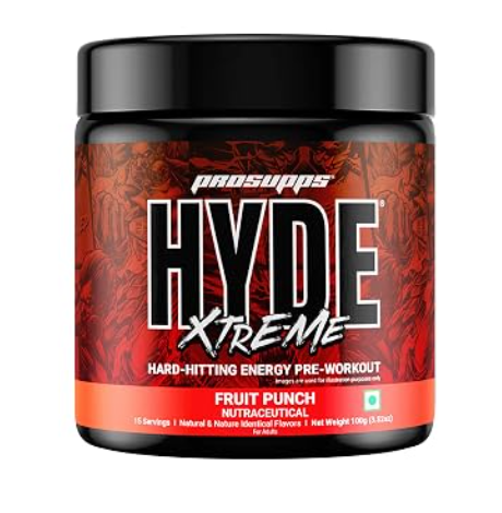 ProSupps HYDE Xtreme | 15 Servings | Fruit Punch | Hard-Hitting Energy Pre-Workout
