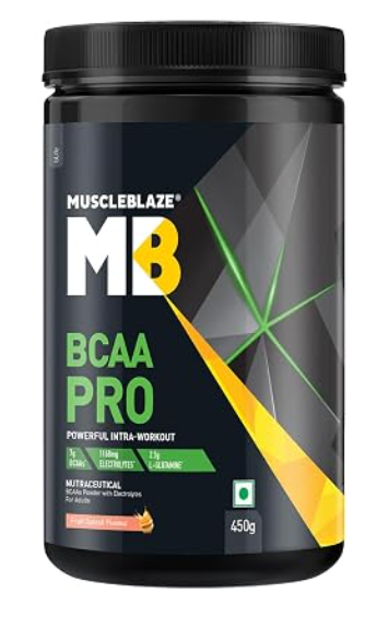 MuscleBlaze BCAA Pro Powder | 450g (30 Servings) | Fruit Splash | 7g BCAAs